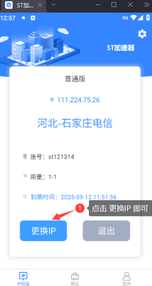 ST加速器手机端界面